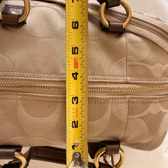 Authentic Coach Signature Handbag – Beige/Brown, 12" x 6" x 6" - Picture 15 of 15